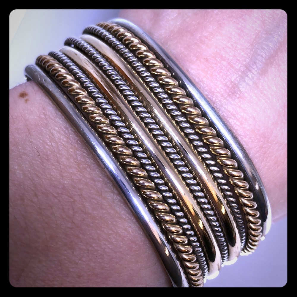 Vintage Wide Sterling Silver -reserved for trade